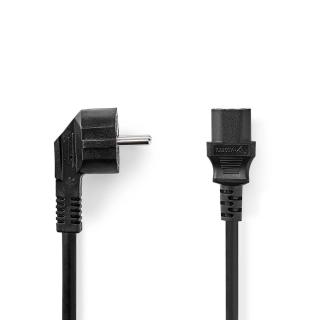 Napájecí kabel | Typ F Zástrčka | IEC-320-C13 | Přímý | Přímý | Poniklované | 3.00 m | Kulatý | PVC | Černá | Box