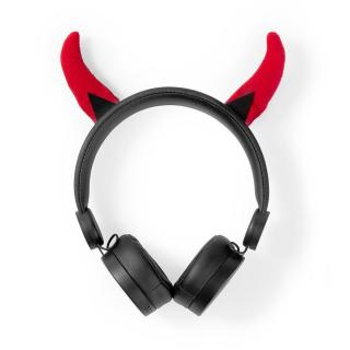 Nedis® Animaticks Dany Devil uzavřená sluchátka s odpojitelným kabelem 1.2m (HPWD4000BK)