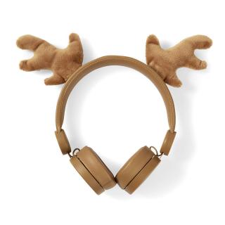 Nedis® Animaticks Rudy Reindeer uzavřená sluchátka s odpojitelným kabelem 1.2m (HPWD4000BN)