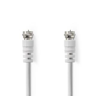 Nedis anténní kabel zástrčka F - zástrčka F, 2 m, bílá (CSGP41000WT20)