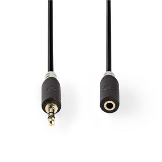 Nedis CABW22050AT100 prodlužovací audio kabel zástrčka jack 3.5mm - zásuvka jack 3.5mm, 1 m