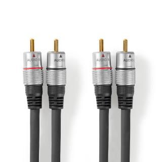 Nedis CAGC24200AT15 propojovací audio kabel zástrčka 2x cinch - zástrčka 2x cinch, 1.5 m