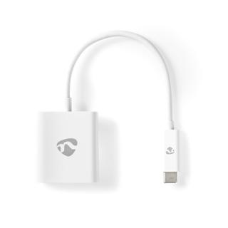 Nedis CCGP64651WT02 adaptér zástrčka USB-C - zásuvka HDMI, 0.2 m, bílá