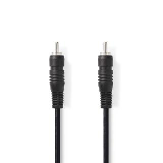 Nedis digitální audio kabel cinch zástrčka - CINCH zástrčka, 1 m, černá (CAGP24170BK10)