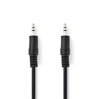 Nedis kabel zástrčka Jack 3.5 mm - zástrčka Jack 3.5 mm, 1 m, černá (CAGP22000BK10)