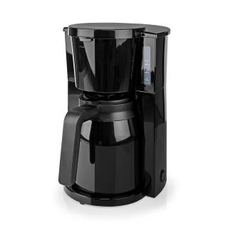 Nedis KACM250EBK kávovar, 750 W, 1 l / 10 šálků, termokonvice, udržování teploty, hodiny, černá