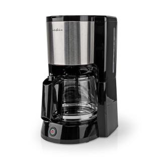 Nedis KACM260EBK kávovar 1000 W, 1.5 l , 12 šálků, funkce udržení teploty, černá / stříbrná