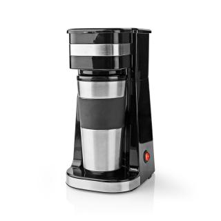 Nedis KACM300FBK osobní kávovar s termohrnkem 420 ml, černá