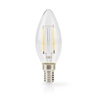 Nedis LED žárovka vláknová svíčka E14 4.5W 470lm 2700K, sada 3 ks (LBFE14C352P3)