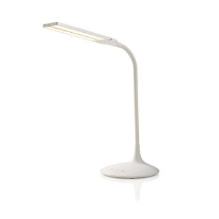 Nedis LTLG3M1WT4 LED stolní lampa / dotykové ovládání / 3 režimy svícení / nabíjecí / 280 lm bílá