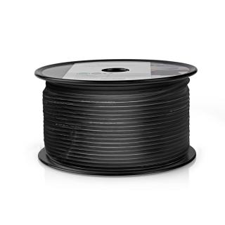 Nedis měděný koaxiální kabel RG174, 2,65 mm, 100 m, černá (CSBR0210BK1000)