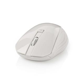 Nedis MSWS400WT bezdrátová myš, 1000 dpi, 3 tlačítka, bílá