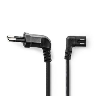 Nedis napájecí kabel zástrčka EURO - IEC-320-C7, černý, 2 m (PCGP11055BK20)