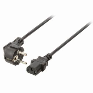 Nedis napájecí kabel zástrčka UNISCHUKO - IEC-320-C13 černá, 10 m (CEGP10000BK100)