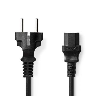Nedis napájecí kabel zástrčka UNISCHUKO - IEC-320-C13 černý, 3 m (CEGL10030BK30)