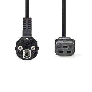 Nedis napájecí kabel zástrčka UNISCHUKO - IEC-320-C19 černý, 2 m (PCGP10300BK20)