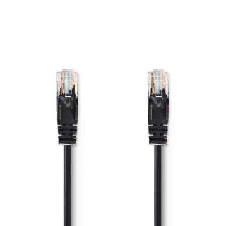 Nedis nestíněný síťový kabel UTP CAT5e, zástrčka RJ45 - zástrčka RJ45, 0.5 m, černá (CCGP85100BK05)