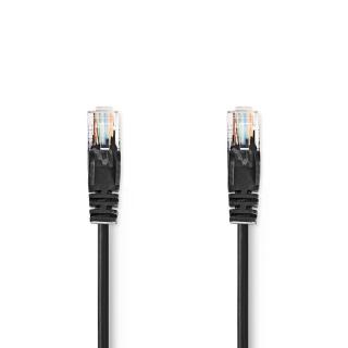 Nedis nestíněný síťový kabel UTP CAT5e, zástrčka RJ45 - zástrčka RJ45, 2 m, černá (CCGL85100BK20)