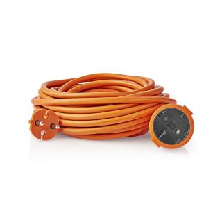 Nedis PEXC115FOG prodlužovací kabel 15 m, 1 zásuvka 2-žílový max. 16A oranžový