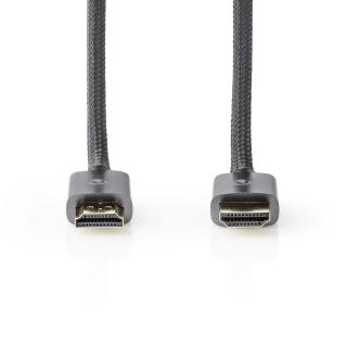 Nedis Profigold Ultra HD HDMI kabel, 4K@30Hz, 18 GB/s, zástrčka HDMI - zástrčka HDMI, 10 m (CVTB34000GY100)