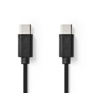 Nedis propojovací kabel USB 2.0 zástrčka USB C - zástrčka USB C, 1 m (CCGP60700BK10)