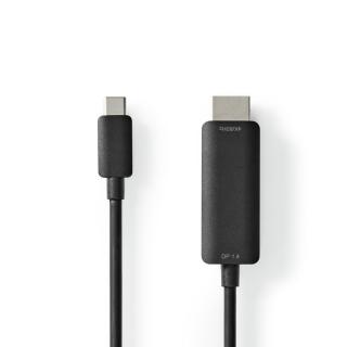 Nedis propojovací kabel USB 3.2 gen.1 zástrčka USB-C - zástrčka HDMI, 1 m, CCGP64655BK10