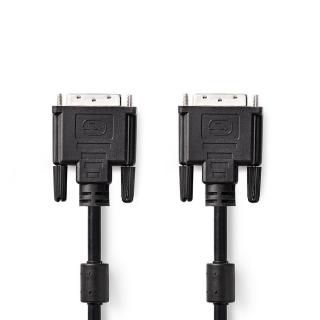 Nedis propojovací kabel zástrčka DVI-D 24+1 pin – zástrčka DVI-D 24+1 pin, 3 m, černá (CCGP32001BK30)