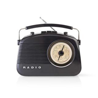 Nedis RDFM5000BK retro radiopřijímač AM / FM, černá