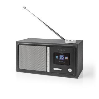 Nedis RDIN3000BK internetové rádio, 18 W, FM, Bluetooth, dálkový ovladač
