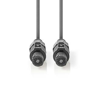 Nedis repro kabel speakon 2-pin zásuvka - speakon 2-pin zásuvka, 2x 1.5 mm2, 15 m (COTG16000GY150)