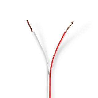Nedis reproduktorový kabel 2 x 1.50 mm CCA, bílý, 100 m (CAGW1500WT1000)