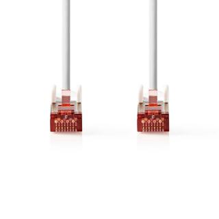 Nedis síťový kabel S/FTP CAT6, zástrčka RJ45 - zástrčka RJ45, 0.5 m, bílá (CCGP85221WT05)