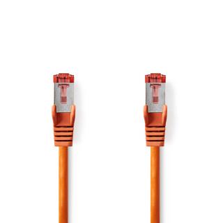 Nedis síťový kabel S/FTP CAT6, zástrčka RJ45 - zástrčka RJ45, 0.5 m, LSZH, oranžová (CCGL85221OG05)