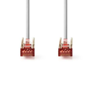 Nedis síťový kabel S/FTP CAT6, zástrčka RJ45 - zástrčka RJ45, 0.5 m, šedá (CCGP85221GY05)