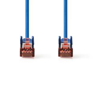 Nedis síťový kabel S/FTP CAT6, zástrčka RJ45 - zástrčka RJ45, 1 m, modrá (CCGP85221BU10)