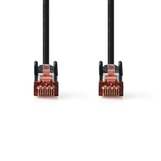 Nedis síťový kabel S/FTP CAT6, zástrčka RJ45 - zástrčka RJ45, 10 m, černá (CCGP85221BK100)