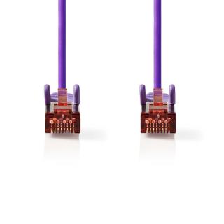 Nedis síťový kabel S/FTP CAT6, zástrčka RJ45 - zástrčka RJ45, 3 m, fialová (CCGP85221VT30)