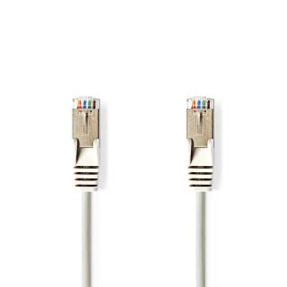 Nedis síťový kabel SF/UTP CAT5e, zástrčka RJ45 - zástrčka RJ45, 0.15 m, šedá (CCGP85121GY015)