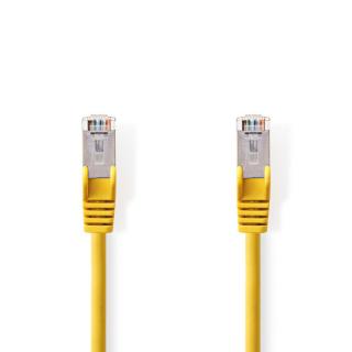 Nedis síťový kabel SF/UTP CAT5e, zástrčka RJ45 - zástrčka RJ45, 15 m, žlutá (CCGP85121YE150)