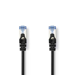 Nedis síťový kabel SF/UTP CAT6a, zástrčka RJ45 - zástrčka RJ45, 3 m, černá (CCGP85330BK30)