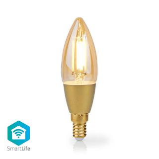 Nedis SmartLife chytrá LED žárovka E14 4.9W 470lm 1800  - 3000 K (WIFILRF10C37)