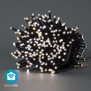 Nedis SmartLife chytrý vánoční řetěz, 400 LED, 20 m, venkovní IP65, teplá/studená bílá (WIFILX02W400)