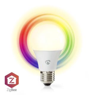 Nedis SmartLife Zigbee 3.0 chytrá LED žárovka E27 9W 806lm RGB barevná + studená/teplá bílá (ZBLC10E27)