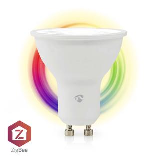 Nedis SmartLife Zigbee 3.0 chytrá LED žárovka GU10 4.7W 345lm barevná + studená/teplá bílá (ZBLC10GU10)