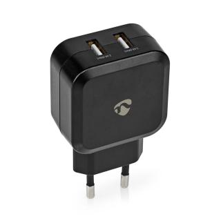 Nedis WCHAU484ABK USB napájecí adaptér 2 x 2.4 A / černá