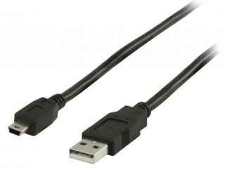 Propojovací kabel USB 2.0 zástrčka USB A - zástrčka USB mini B 5-pin s feritem, 1 m (VLCP60300B10F)