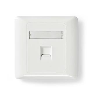 Síťový Keystone Face Plate | Čelní Deska RJ45 | 1-Port port(s) | ABS | Bílá | Obálka