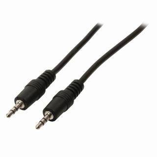 Stereofonní Audio Kabel | 3,5mm Zástrčka - 3,5mm Zástrčka | 2 m | Černá barva