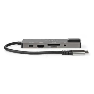 USB Adaptér | USB 3.2 Gen 1 | USB-C™ Zásuvka | RJ45 Zásuvka / SD / Výstup HDMI™ / 2x USB-C™ / 3,5 mm Zásuvka / 3x USB-A Zásuvka | 5 Gbps | 0.20 m |…