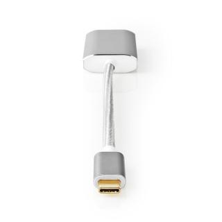 USB Adaptér | USB 3.2 Gen 1 | USB Typ-C ™ Zástrčka | DisplayPort Zásuvka | 5 Gbps | 0.20 m | Kulatý | Pozlacené | Nylon / Opletený | Stříbrná | Box s…